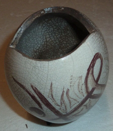 Superbe vase poisson raku - superbe,