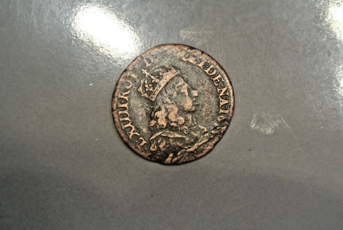 Louis xiv liard buste juvenile - louis,