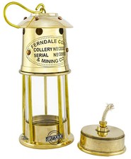 Lampe à huile lanterne vintage pour mineurs anciens laiton décoration...