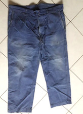 Pantalon bleu de travail usé