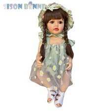 Poupées Reborn 55Cm Poupée En Vinyle Et Silicone Corps Entier 22 Pouces Filles