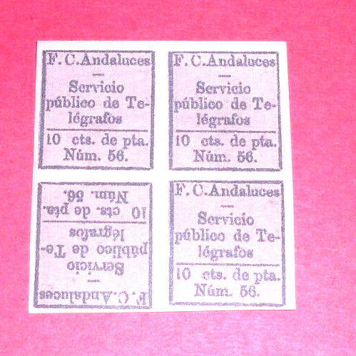 Essai espagne 1886 telegraphe - espagne,