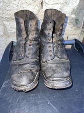 Rare Paire De Brodequins Allemande 1 Guerre Mondiale