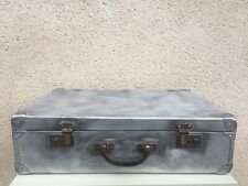 Ancienne valise de voyage en aluminium / Bagagerie ancienne / Années 50 / Déco