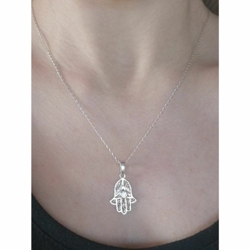 Collier pendentif main - collier,