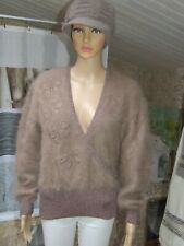 Magnifique pull doux poilu moelleux  angora  ANNY BLATT  taille 44  parfait état