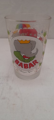 Ancien verre amora - à, moutarde