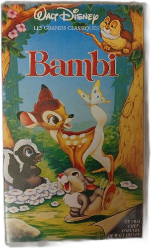 Vhs bambi walt - vhs, |