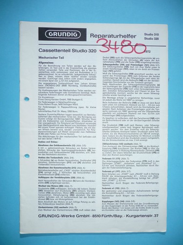 Service manuelle pour grundig - service,