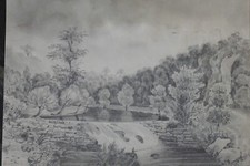 BEAU DESSIN AU CRAYON XIX°