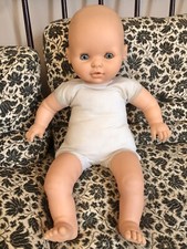 Grande Poupée Bébé Poupon famosa Ancien Vintage 55 Cm Années 80 Corps Souple 