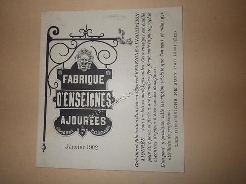 1902 publicité carte - 1902.publicité,