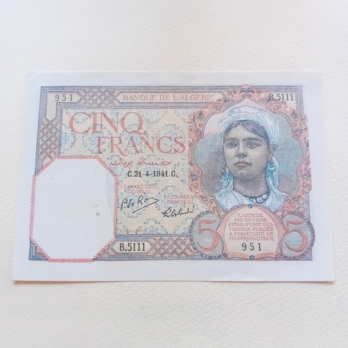 Algeria francs 1941 - algeria,