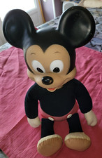 VINTAGE GRAND MICKEY MOUSE SEMI ARTICULE 47 CM MARQUE CLODREY WALT  DISNEY
