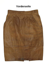 Jupe cuir antik brun - en,