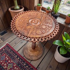 Carved Wood Coffee Table