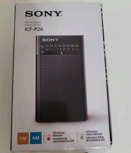 Sony icfp26 portable fm - sony,