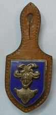 insigne ECOLE APPLICATION ARME BLINDEE CAVALERIE ORIGINAL SUR CUIR Chars