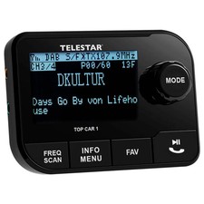 Telestar TOP CAR 1 Récepteur DAB+ Fonction mains-libres, Support à ventouse