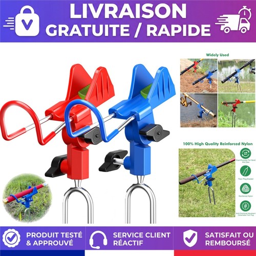 Support canne pêche - pêche, acier