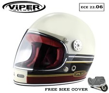 F656 Fibre de Verre Casque Moto Intégral Casque Moto Homme Femme ECE Homologué