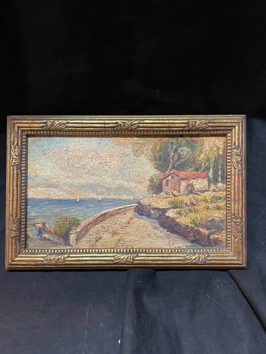 Tableau ancien marine huile - tableau,