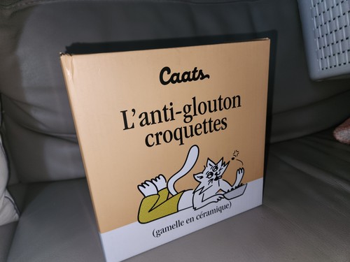 Gamelle anti glouton blanche - anti-glouton,