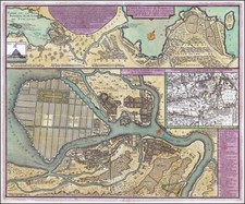 Reproduction plan ancien - Saint-Petersbourg vers 1741
