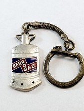 PORTE-CLES - GAZ BERROGAZ - Bouteille Métal Émaillé - DRAGO 1960s -