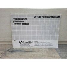 Iseki Tronconneuse Shindaiwa YB491/691 - Manuel Liste de Pieces Detachees