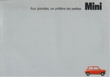 Catalogue prospekt brochure Austin British Leyland Mini 850 / Clubman 1970 CH Fr