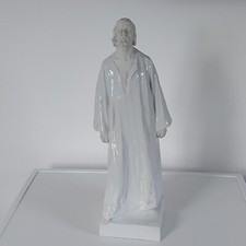 Ancienne Porcelaine Religieuse HEREND Hongrie " Le Messie " Jésus  H 45 cm TBE