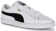 Puma Basket Classique XXI Bas Pro Maille Homme Blanc Noir UK 8 - 13