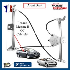Mecanisme Leve Vitre Prévu pour Megane 2 CC Coupé Cabriolet Droit 8201010931