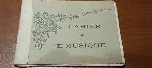 Ancien cahier musique - cahier,