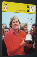 FICHE GOLF GOLFING 1978 USA JOHNNY MILLER GOLFEUR USPGA USA BRITISH OPEN PGA
