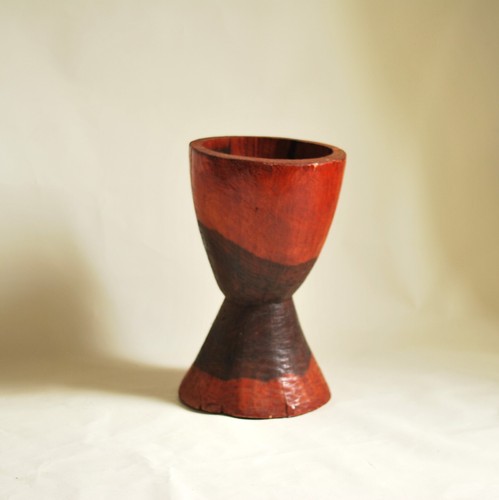 Ancien mortier bois avec - ancien,