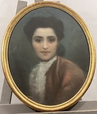 Jules JOLY (1820-) Portrait d'une femme signé et daté 1862 Léon Cogniet Debras