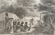 Tahiti moraï cimetière - tahiti,