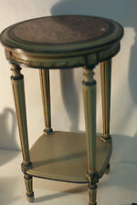 Sellette ronde style Louis XVI bois peint