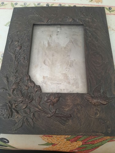 Ancien cadre bronze ou - cadre, en