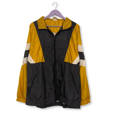 Anorak Vintage Jaune Et Noir
