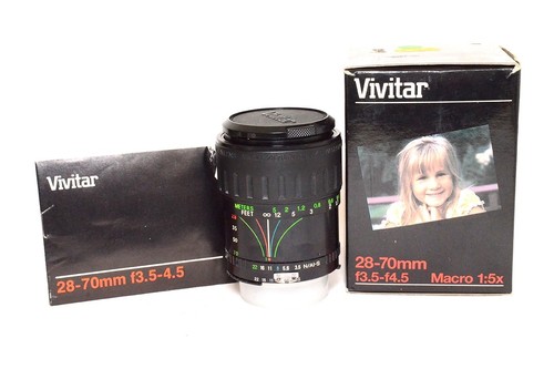 Objectif manuel vivitar - objectif,