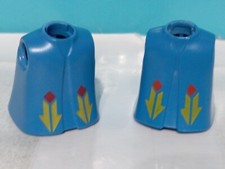 PLAYMOBIL x2 TORSES corps BLEU