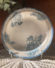 Plat creux Saint Amand A.Lebacqz & M.Bouchart, modèle pavots, fin XIXe début XXe