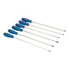 LOT DE 6 TOURNEVIS EXTRA-LONGS PLATS ET CRUCIFORMES