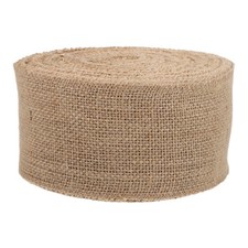  1 rouleau de ruban en toile de jute naturelle pour Noël, décoration extérieure,