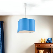 Suspension E27 Bleue Nuage