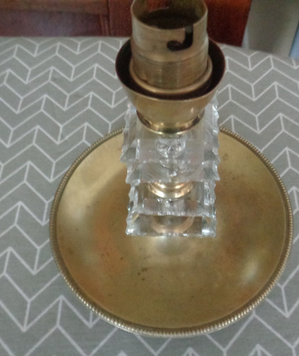 Pied lampe vintage bronze - pied, de