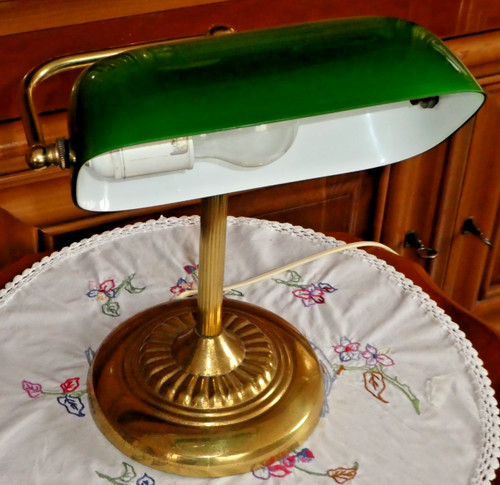 Lampe notaire métal - lampe,